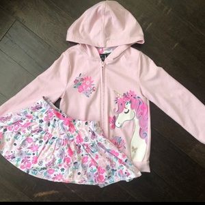 *SOLD* Cynthia Rowley Girls Hoodie and Skort